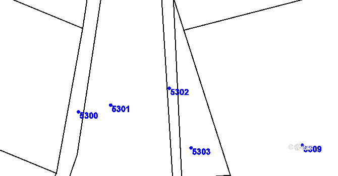 Parcela st. 5302 v KÚ Krahulov, Katastrální mapa