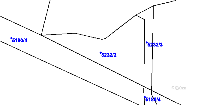 Parcela st. 5232/2 v KÚ Krahulov, Katastrální mapa
