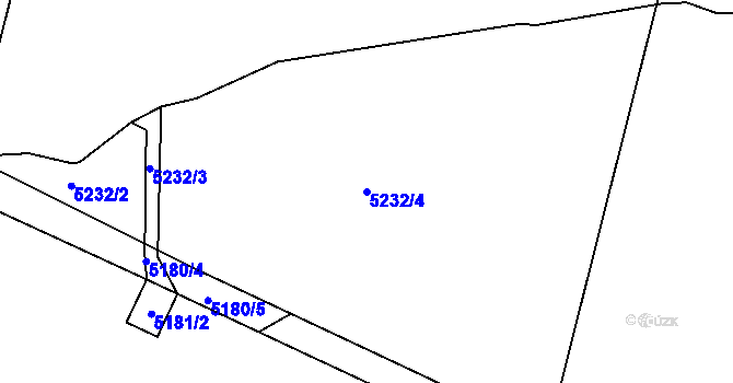 Parcela st. 5232/4 v KÚ Krahulov, Katastrální mapa