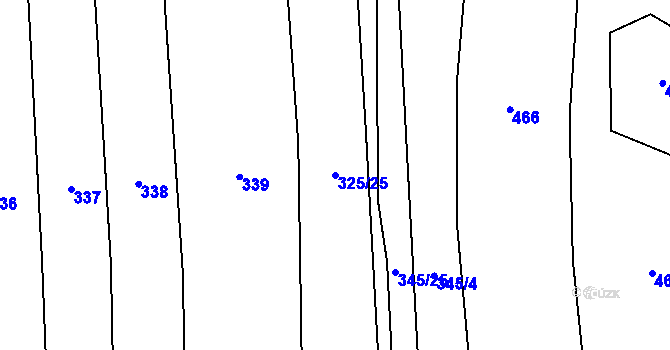 Parcela st. 325/25 v KÚ Probulov, Katastrální mapa