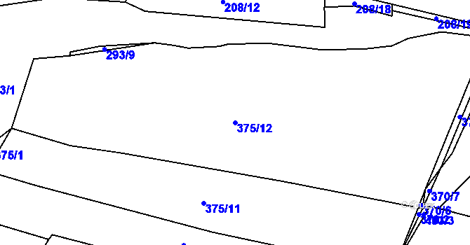 Parcela st. 375/12 v KÚ Probulov, Katastrální mapa