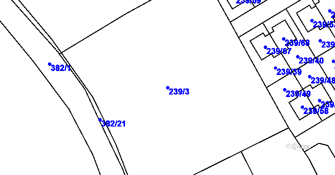Parcela st. 239/3 v KÚ Královice, Katastrální mapa
