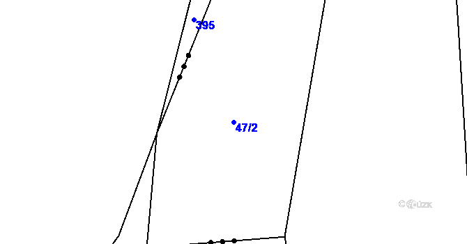 Parcela st. 47/2 v KÚ Mladotice u Kraselova, Katastrální mapa