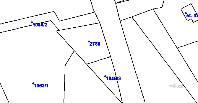 Parcela st. 95 v KÚ Krásná pod Lysou Horou, Katastrální mapa