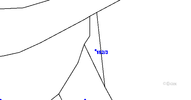 Parcela st. 192/3 v KÚ Krásná pod Lysou Horou, Katastrální mapa