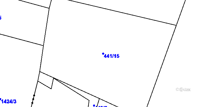 Parcela st. 441/15 v KÚ Krásná pod Lysou Horou, Katastrální mapa