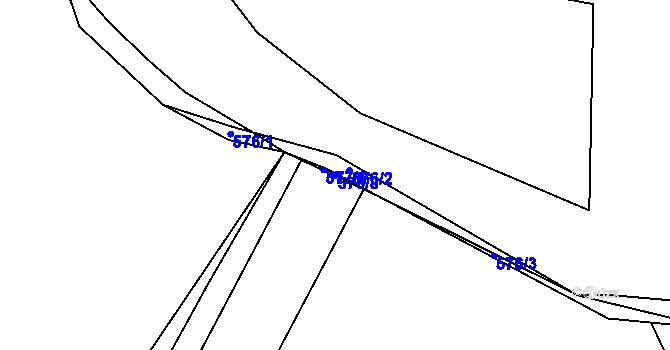 Parcela st. 578/8 v KÚ Krásná Hora nad Vltavou, Katastrální mapa