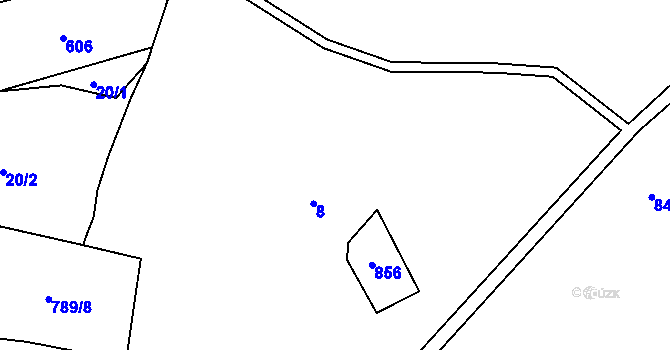 Parcela st. 13 v KÚ Háje nad Teplou, Katastrální mapa