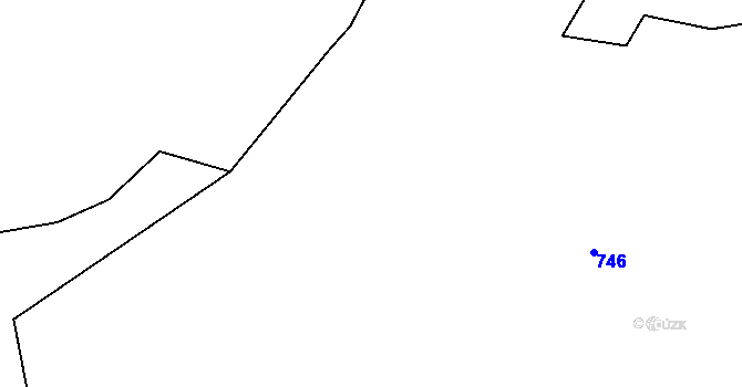 Parcela st. 754/1 v KÚ Háje nad Teplou, Katastrální mapa