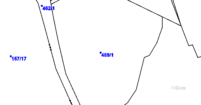 Parcela st. 459/1 v KÚ Krašovice u Plzně, Katastrální mapa