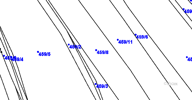 Parcela st. 459/8 v KÚ Krašovice u Plzně, Katastrální mapa