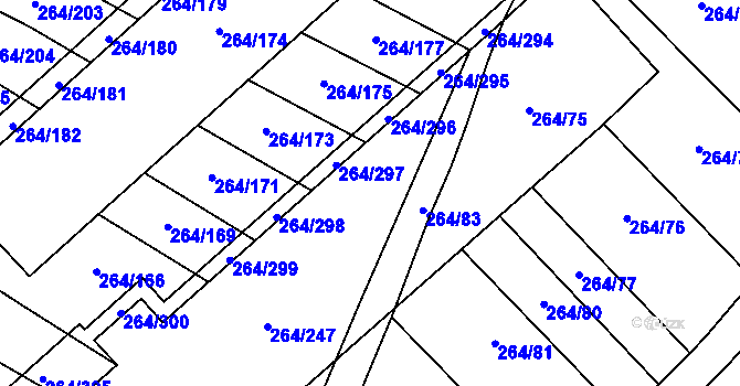 Parcela st. 264/3 v KÚ Kratochvilka, Katastrální mapa