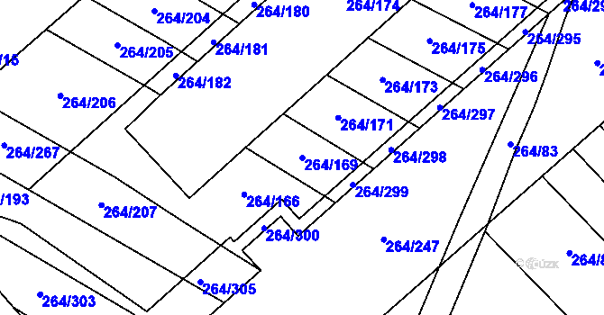 Parcela st. 264/169 v KÚ Kratochvilka, Katastrální mapa