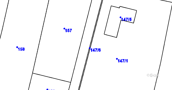 Parcela st. 154 v KÚ Kratonohy, Katastrální mapa