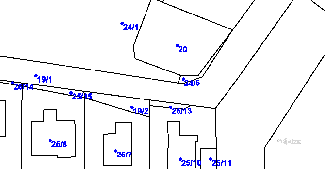 Parcela st. 19/4 v KÚ Kratonohy, Katastrální mapa