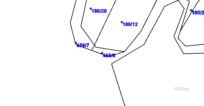 Parcela st. 459/8 v KÚ Kratonohy, Katastrální mapa