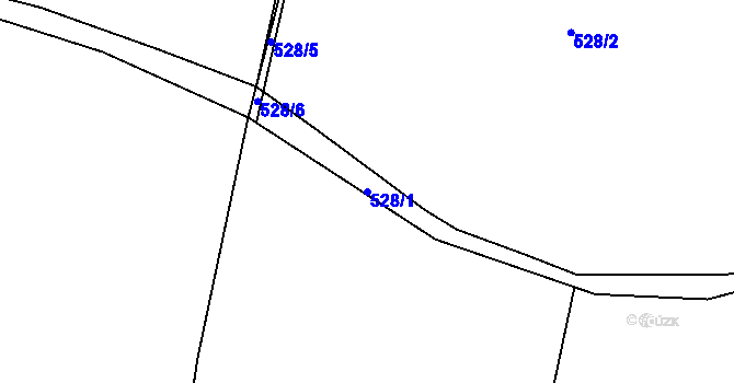 Parcela st. 528/1 v KÚ Kratonohy, Katastrální mapa