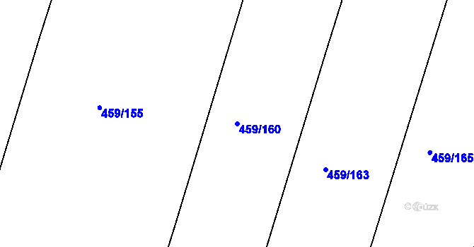 Parcela st. 459/160 v KÚ Kratonohy, Katastrální mapa