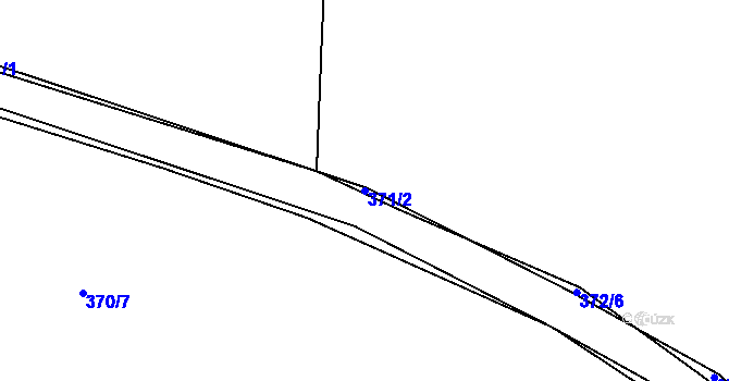 Parcela st. 371/2 v KÚ Kratonohy, Katastrální mapa