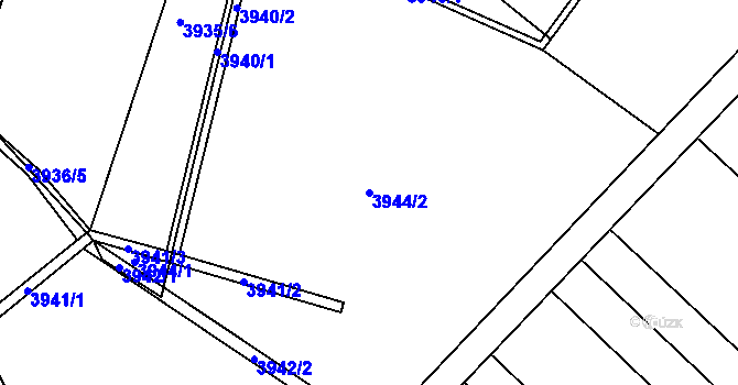 Parcela st. 3944/2 v KÚ Kravaře ve Slezsku, Katastrální mapa