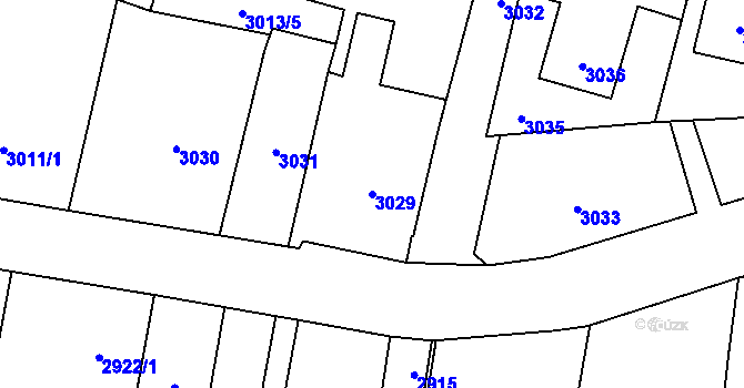 Parcela st. 3029 v KÚ Kravaře ve Slezsku, Katastrální mapa