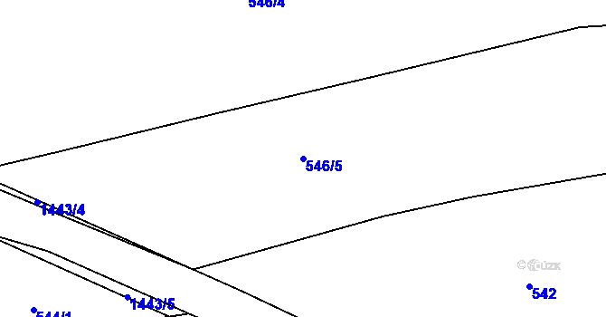 Parcela st. 546/5 v KÚ Krč u Protivína, Katastrální mapa