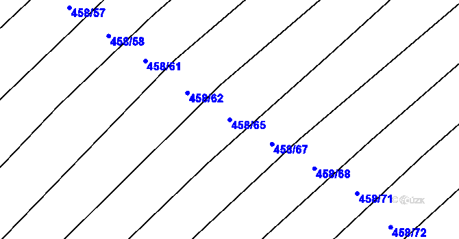 Parcela st. 458/65 v KÚ Krčmaň, Katastrální mapa