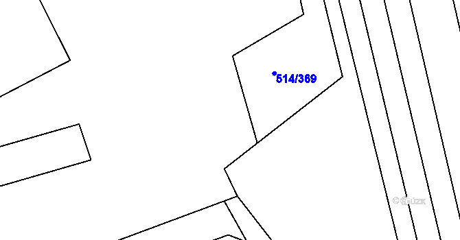 Parcela st. 514/163 v KÚ Krčmaň, Katastrální mapa