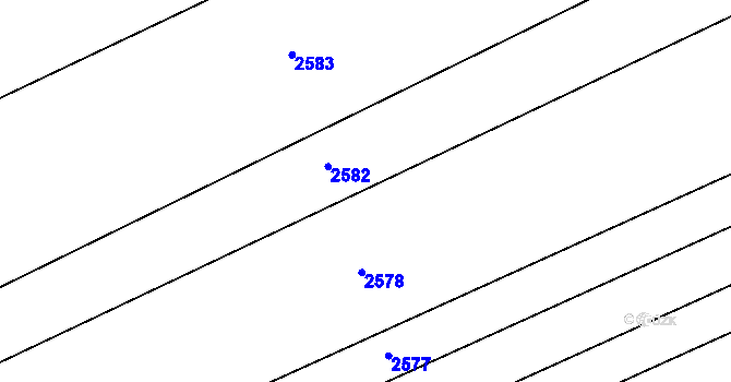 Parcela st. 708/23 v KÚ Krhov u Bojkovic, Katastrální mapa