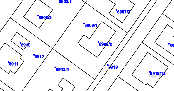 Parcela st. 521/12 v KÚ Krhovice, Katastrální mapa