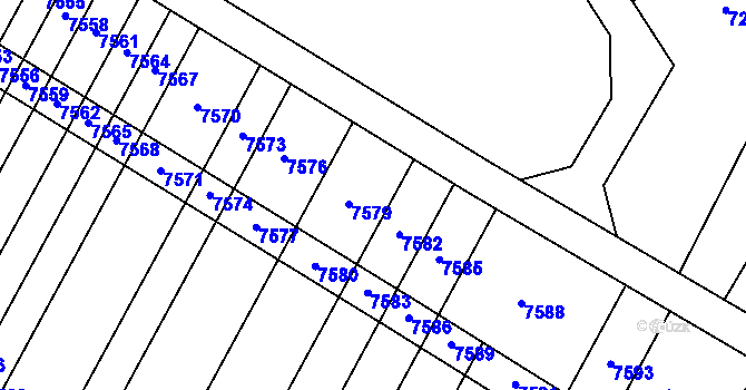 Parcela st. 450/26 v KÚ Krhovice, Katastrální mapa