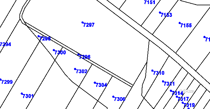 Parcela st. 484/1 v KÚ Krhovice, Katastrální mapa
