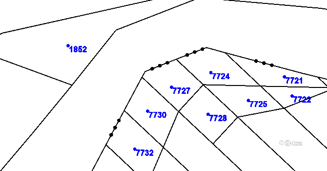 Parcela st. 373/2 v KÚ Krhovice, Katastrální mapa
