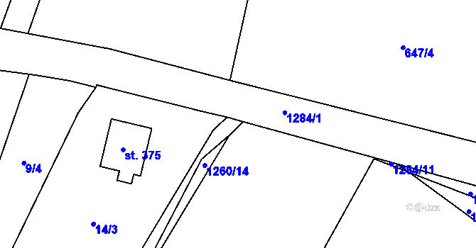 Parcela st. 15/11 v KÚ Krchleby u Nymburka, Katastrální mapa