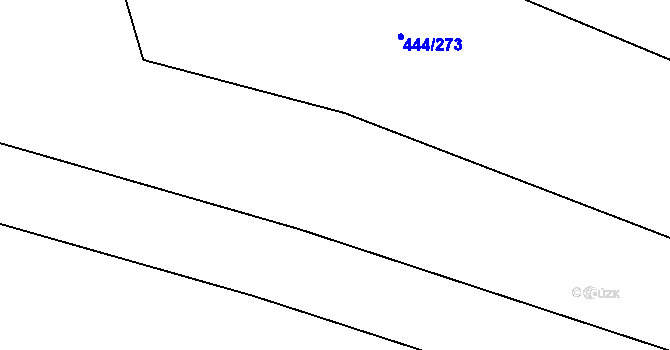 Parcela st. 444/272 v KÚ Krchleby u Nymburka, Katastrální mapa