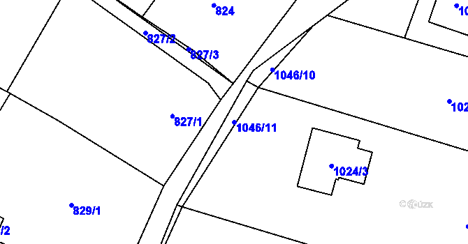 Parcela st. 1046/11 v KÚ Krmelín, Katastrální mapa