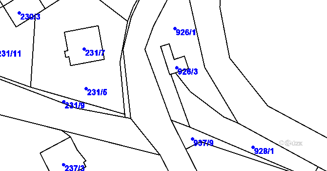 Parcela st. 950/12 v KÚ Krmelín, Katastrální mapa