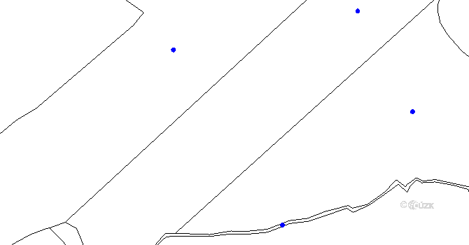 Parcela st. 658/4 v KÚ Krásné Loučky, Katastrální mapa