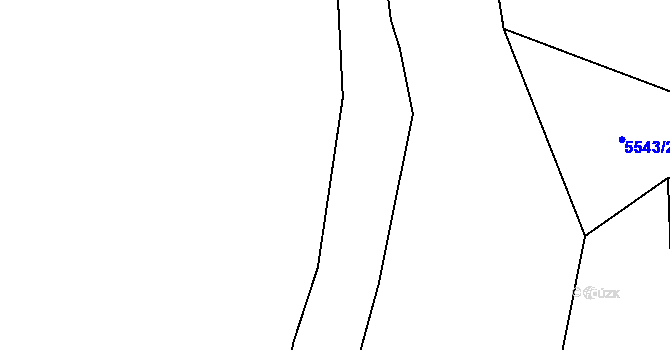 Parcela st. 5540/7 v KÚ Krokočín, Katastrální mapa