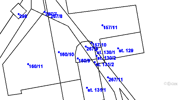 Parcela st. 130/1 v KÚ Kotojedy, Katastrální mapa