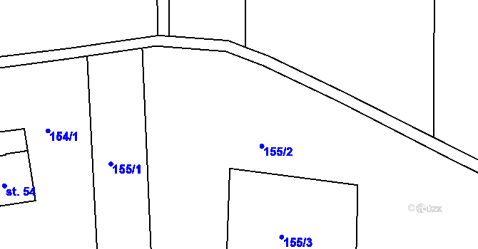 Parcela st. 155/2 v KÚ Kotojedy, Katastrální mapa