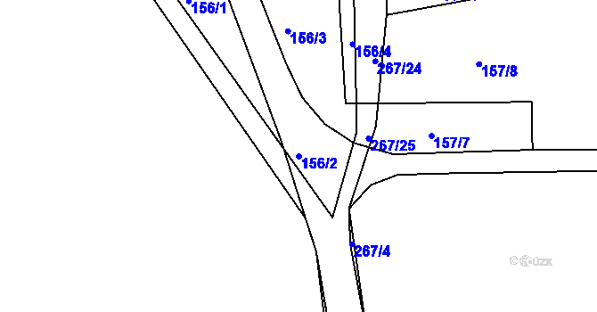 Parcela st. 156/2 v KÚ Kotojedy, Katastrální mapa