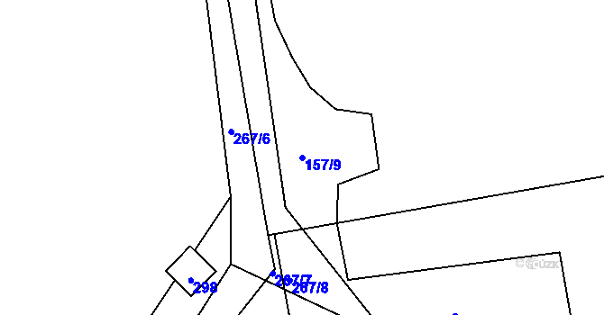 Parcela st. 157/9 v KÚ Kotojedy, Katastrální mapa