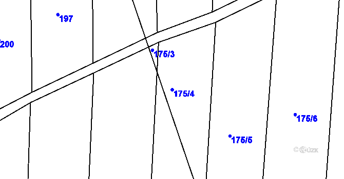 Parcela st. 175/4 v KÚ Kotojedy, Katastrální mapa
