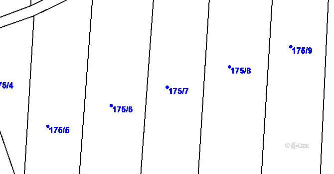 Parcela st. 175/7 v KÚ Kotojedy, Katastrální mapa