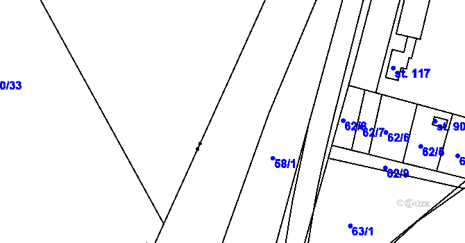 Parcela st. 241/2 v KÚ Kotojedy, Katastrální mapa