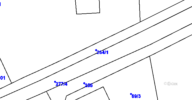 Parcela st. 254/1 v KÚ Kotojedy, Katastrální mapa