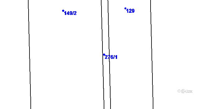Parcela st. 276/1 v KÚ Kotojedy, Katastrální mapa