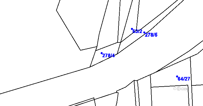 Parcela st. 278/4 v KÚ Kotojedy, Katastrální mapa