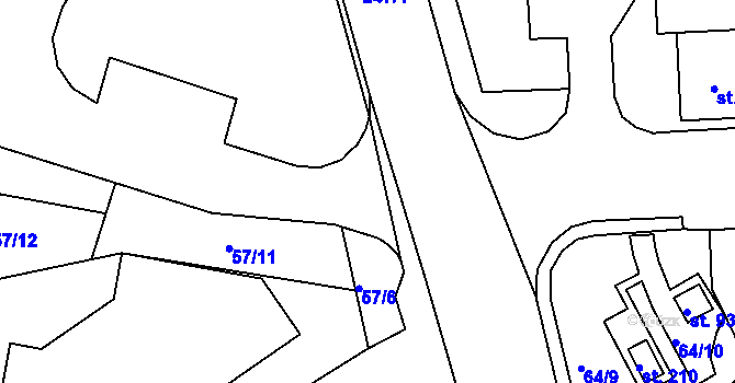 Parcela st. 247/14 v KÚ Kotojedy, Katastrální mapa